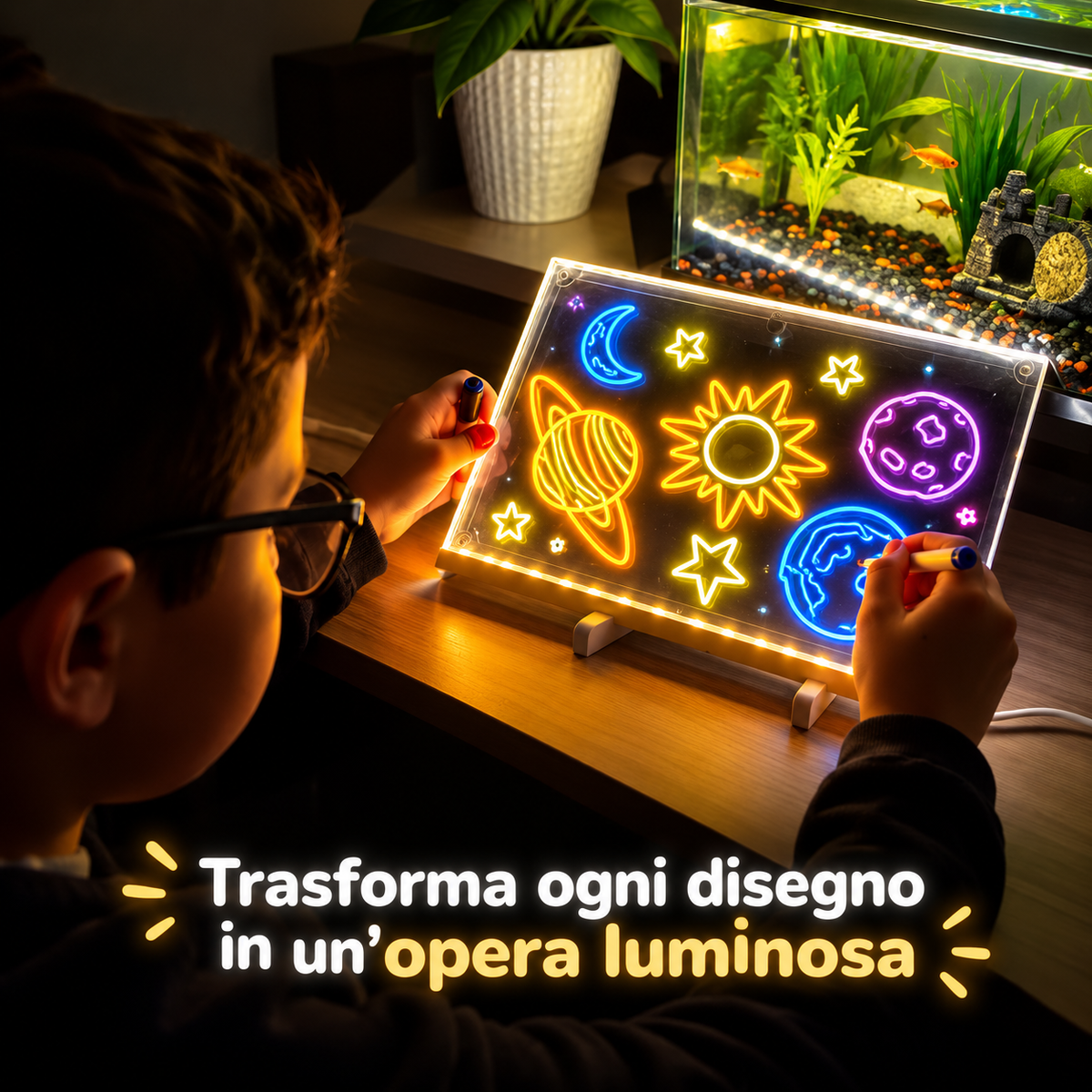 TAVOLETTA LED LUMINOSA™ — IL REGALO IDEALE PER STIMOLARE LA CREATIVITÀ!