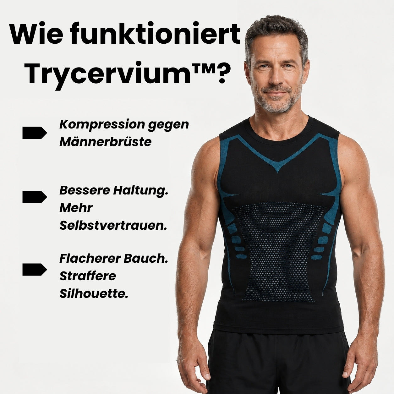 Trycervium™ | Figurformendes Kompressions-Unterhemd